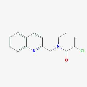 2-Chloro-N-ethyl-N-(quinolin-2-ylmethyl)propanamide