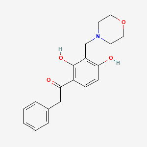 molecular formula C19H21NO4 B2738900 1-(2,4-二羟基-3-(吗啉甲基)苯基)-2-苯基乙酮 CAS No. 1021218-52-9