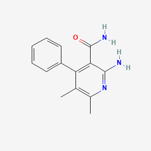 2-Amino-5,6-dimethyl-4-phenylpyridine-3-carboxamide
