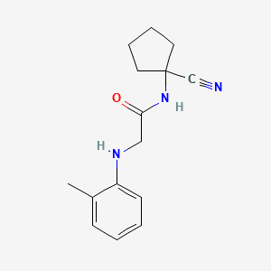 molecular formula C15H19N3O B2738942 N-(1-cyanocyclopentyl)-2-[(2-methylphenyl)amino]acetamide CAS No. 1209878-37-4