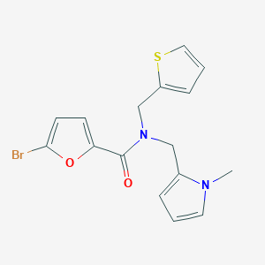 5-bromo-N-((1-methyl-1H-pyrrol-2-yl)methyl)-N-(thiophen-2-ylmethyl)furan-2-carboxamide