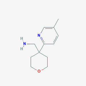 molecular formula C12H18N2O B2738947 [4-(5-Methylpyridin-2-yl)oxan-4-yl]methanamine CAS No. 1439902-28-9