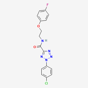 2-(4-chlorophenyl)-N-(2-(4-fluorophenoxy)ethyl)-2H-tetrazole-5-carboxamide