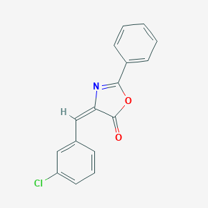molecular formula C16H10ClNO2 B273896 2-Phenyl-4-(3-chlorobenzylidene)oxazole-5(4H)-one 