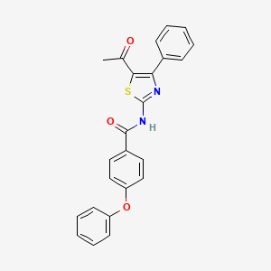 N-(5-acetyl-4-phenyl-1,3-thiazol-2-yl)-4-phenoxybenzamide