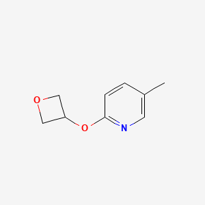 molecular formula C9H11NO2 B2738964 5-Methyl-2-(oxetan-3-yloxy)pyridine CAS No. 2199509-20-9