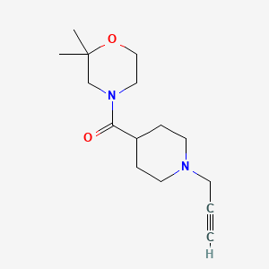 2,2-Dimethyl-4-[1-(prop-2-yn-1-yl)piperidine-4-carbonyl]morpholine