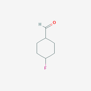 molecular formula C7H11FO B2738972 4-Fluorocyclohexanecarbaldehyde CAS No. 1554041-53-0