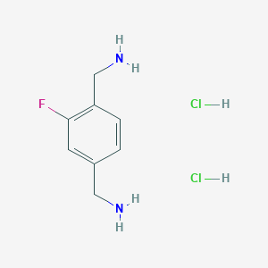 [4-(Aminomethyl)-3-fluorophenyl]methanamine dihydrochloride