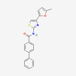 N-(4-(5-methylfuran-2-yl)thiazol-2-yl)-[1,1'-biphenyl]-4-carboxamide