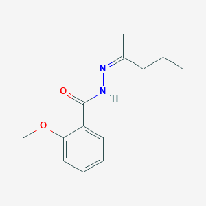 molecular formula C14H20N2O2 B273898 N'-(1,3-dimethylbutylidene)-2-methoxybenzohydrazide 