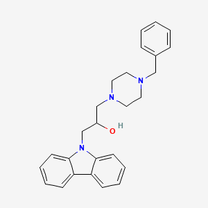 molecular formula C26H29N3O B2738981 1-(4-Benzyl-piperazin-1-yl)-3-carbazol-9-yl-propan-2-ol CAS No. 300837-66-5
