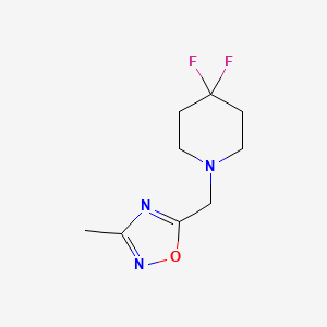 5-((4,4-Difluoropiperidin-1-yl)methyl)-3-methyl-1,2,4-oxadiazole
