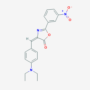 molecular formula C20H19N3O4 B273899 4-[4-(diethylamino)benzylidene]-2-{3-nitrophenyl}-1,3-oxazol-5(4H)-one 