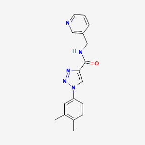 1-(3,4-dimethylphenyl)-N-(pyridin-3-ylmethyl)-1H-1,2,3-triazole-4-carboxamide