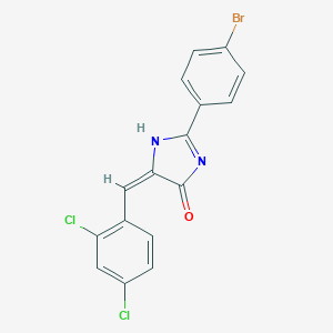 (5E)-2-(4-bromophenyl)-5-[(2,4-dichlorophenyl)methylidene]-1H-imidazol-4-one