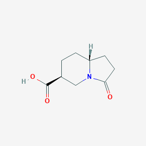 molecular formula C9H13NO3 B2739028 (6S,8aR)-3-oxooctahydroindolizine-6-carboxylic acid CAS No. 1620675-68-4