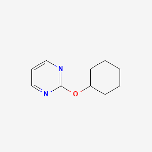 molecular formula C10H14N2O B2739034 2-(环己氧基)嘧啶 CAS No. 2097865-16-0