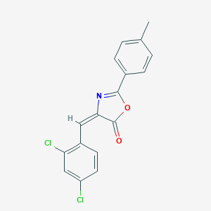 molecular formula C17H11Cl2NO2 B273904 4-(2,4-Dichlorobenzylidene)-2-(p-tolyl)-5(4H)-oxazolone 