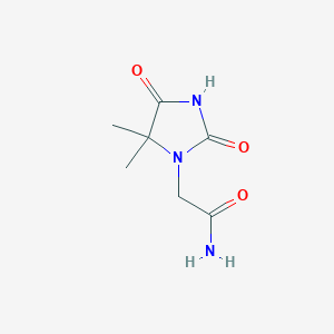 molecular formula C7H11N3O3 B2739046 2-(5,5-Dimethyl-2,4-dioxoimidazolidin-1-yl)acetamide CAS No. 1311316-60-5