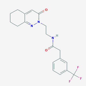 N-(2-(3-oxo-5,6,7,8-tetrahydrocinnolin-2(3H)-yl)ethyl)-2-(3-(trifluoromethyl)phenyl)acetamide