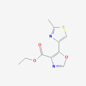 Ethyl 5-(2-methyl-1,3-thiazol-4-yl)-1,3-oxazole-4-carboxylate