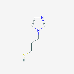 molecular formula C6H10N2S B2739079 3-(1H-咪唑-1-基)丙硫醇 CAS No. 1247376-49-3