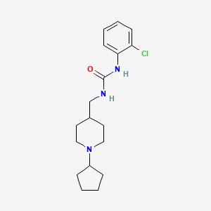 1-(2-Chlorophenyl)-3-((1-cyclopentylpiperidin-4-yl)methyl)urea