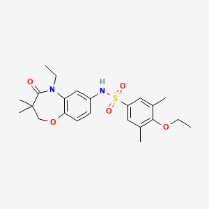 4-ethoxy-N-(5-ethyl-3,3-dimethyl-4-oxo-2,3,4,5-tetrahydrobenzo[b][1,4]oxazepin-7-yl)-3,5-dimethylbenzenesulfonamide