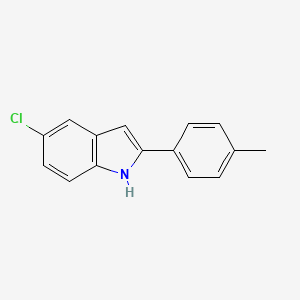 molecular formula C15H12ClN B2739101 5-Chloro-2-(p-tolyl)-1H-indole CAS No. 66866-07-7