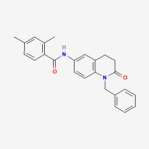 molecular formula C25H24N2O2 B2739104 N-(苄基-2-氧代-1,2,3,4-四氢喹啉-6-基)-2,4-二甲基苯甲酰胺 CAS No. 946371-96-6