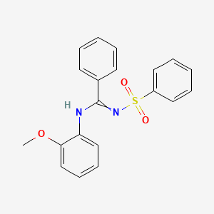 molecular formula C20H18N2O3S B2739112 N-(2-甲氧苯基)-N'-(苯基磺酰基)苯并咪唑酰胺 CAS No. 31789-71-6