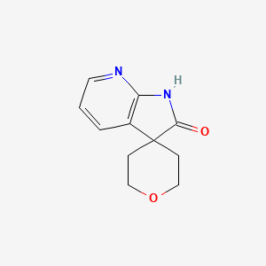 molecular formula C11H12N2O2 B2739130 1',2'-二氢螺[氧杂环戊-4,3'-吡咯并[2,3-b]吡啶]-2'-酮 CAS No. 1638768-83-8