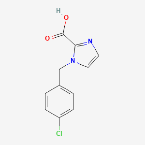 molecular formula C11H9ClN2O2 B2739140 1-[(4-Chlorophenyl)methyl]-1H-imidazole-2-carboxylic acid CAS No. 1401619-21-3
