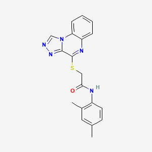 2-([1,2,4]triazolo[4,3-a]quinoxalin-4-ylthio)-N-(2,4-dimethylphenyl)acetamide