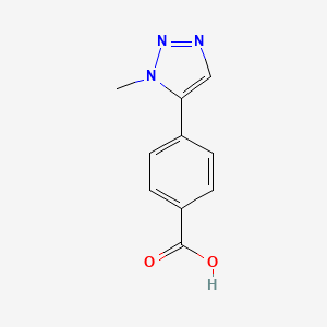 molecular formula C10H9N3O2 B2739175 4-(1-甲基-1H-1,2,3-噻唑-5-基)苯甲酸 CAS No. 1067614-15-6