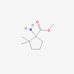 molecular formula C9H17NO2 B2739177 Methyl 1-amino-2,2-dimethylcyclopentane-1-carboxylate CAS No. 1523504-79-1