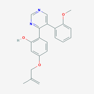 2-(5-(2-Methoxyphenyl)pyrimidin-4-yl)-5-((2-methylallyl)oxy)phenol