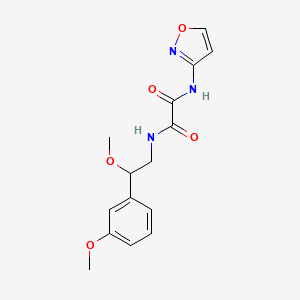 molecular formula C15H17N3O5 B2739185 N1-(异噁唑-3-基)-N2-(2-甲氧基-2-(3-甲氧基苯基)乙基)草酰胺 CAS No. 1797899-79-6