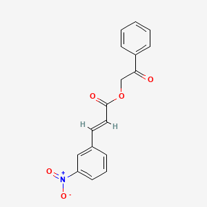 2-oxo-2-phenylethyl (2E)-3-(3-nitrophenyl)prop-2-enoate