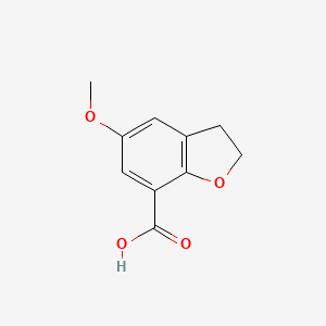 molecular formula C10H10O4 B2739190 5-甲氧基-2,3-二氢-1-苯并呋喃-7-羧酸 CAS No. 35700-52-8