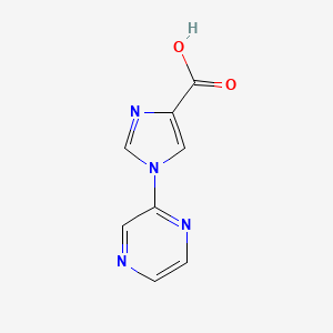 molecular formula C8H6N4O2 B2739213 1-(吡啶-2-基)-1H-咪唑-4-羧酸 CAS No. 1342526-35-5