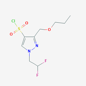 1-(2,2-difluoroethyl)-3-(propoxymethyl)-1H-pyrazole-4-sulfonyl chloride