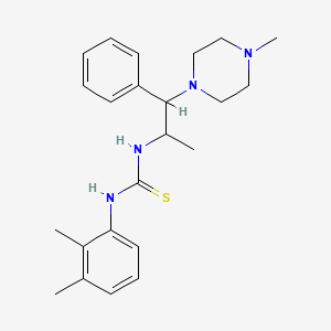 molecular formula C23H32N4S B2739250 1-(2,3-二甲基苯基)-3-(1-(4-甲基哌嗪-1-基)-1-苯基丙烷-2-基)硫脲 CAS No. 868228-58-4
