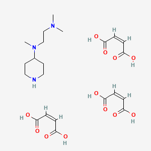 molecular formula C22H35N3O12 B2739254 N,N,N'-trimethyl-N'-4-piperidinyl-1,2-ethanediamine tri[(2Z)-2-butenedioate] CAS No. 1559122-13-2