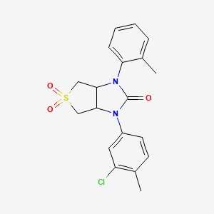 1-(3-chloro-4-methylphenyl)-3-(2-methylphenyl)tetrahydro-1H-thieno[3,4-d]imidazol-2(3H)-one 5,5-dioxide
