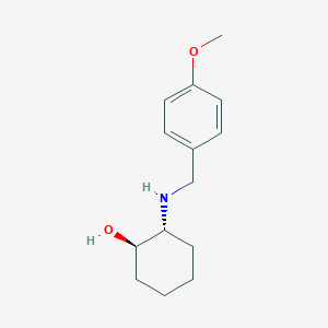 molecular formula C14H21NO2 B2739280 trans-2-(4-Methoxy-benzylamino)-cyclohexanol CAS No. 759402-65-8