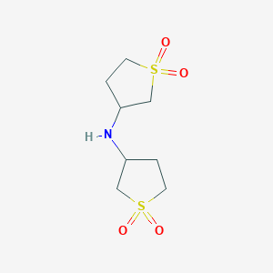 molecular formula C8H15NO4S2 B2739295 Bis-(1,1-dioxo-tetrahydro-1lambda*6*-thiophen-3-yl)-amine CAS No. 884-51-5