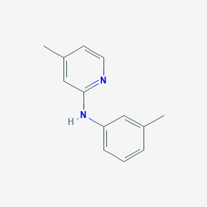 molecular formula C13H14N2 B2739311 N-(4-Methyl-2-pyridyl)-m-toluidine CAS No. 1243293-43-7