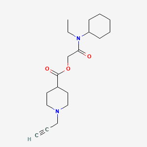 [Cyclohexyl(ethyl)carbamoyl]methyl 1-(prop-2-yn-1-yl)piperidine-4-carboxylate